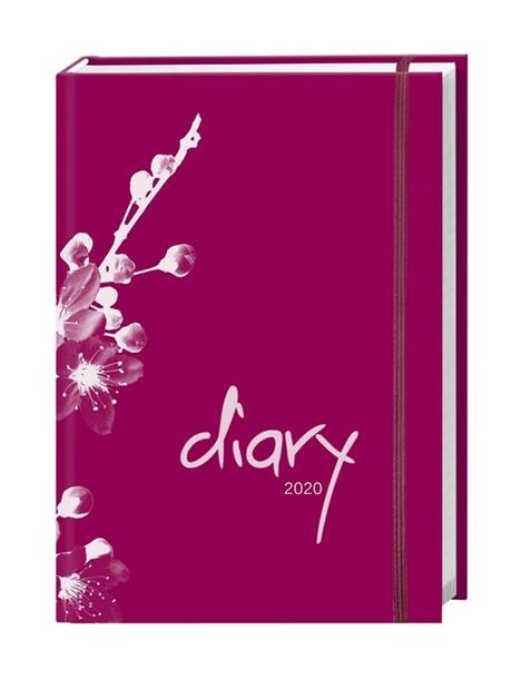 Tages-Kalenderbuch A6, modern pink 2020, Buch