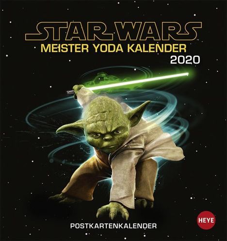 Star Wars - Meister Yoda Postkartenkalender 2020, Diverse
