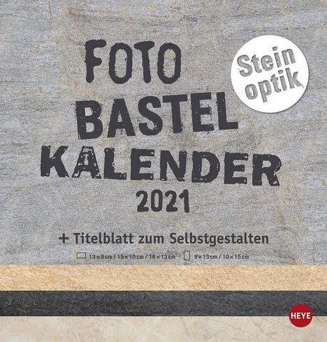 Bastelkalender Natur Steinoptik 2020, Diverse