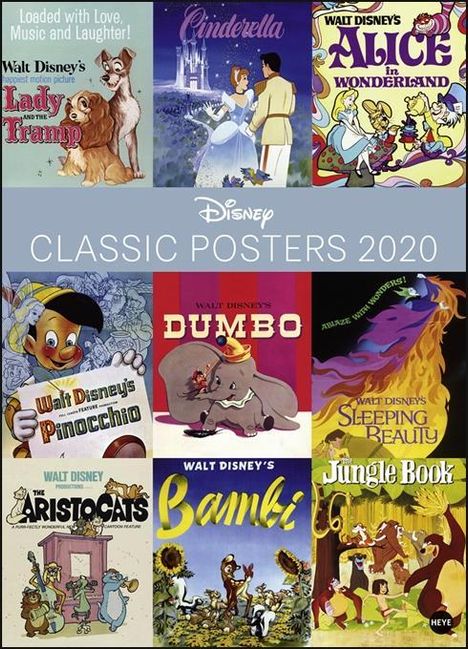 Disney Classic Posters Edition - Kalender 2020, Diverse