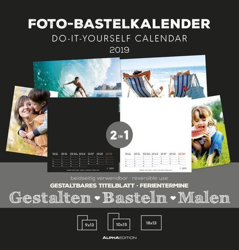 Foto-Bastelkalender FAMILY 2019, Diverse