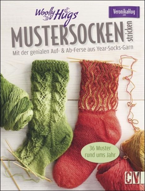 Veronika Hug: Woolly Hugs Mustersocken stricken, Buch