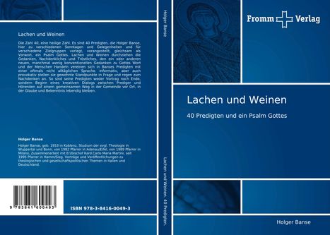 Holger Banse: Lachen und Weinen, Buch