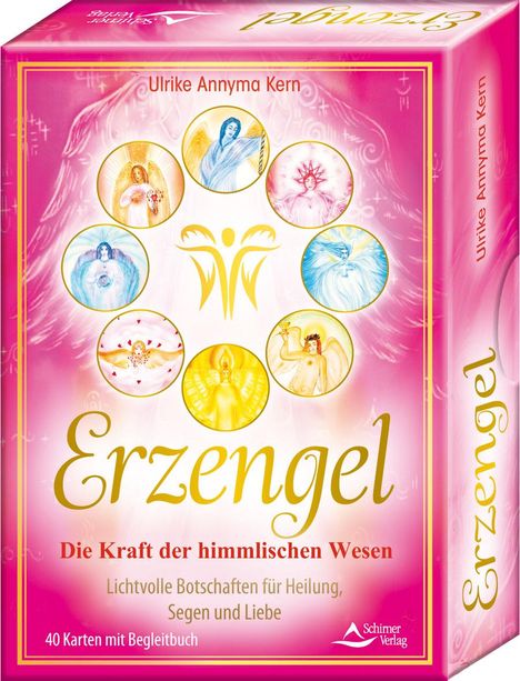 Ulrike Annyma Kern: Erzengel - Die Kraft der himmlischen Wesen - Lichtvolle Botschaften für Heilung, Segen und Liebe Kartenset, Buch