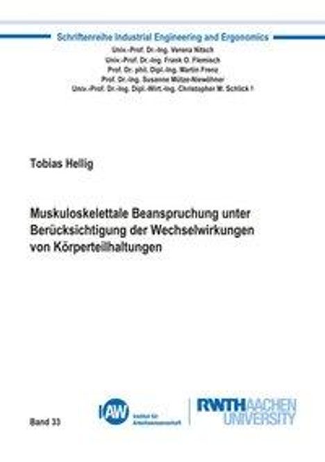 Tobias Hellig: Hellig, T: Muskuloskelettale Beanspruchung, Buch