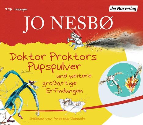 Jo Nesbø: Doktor Proktors Pupspulver und weitere großartige Erfindungen, 9 CDs