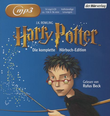 Joanne K. Rowling: Harry Potter - Die komplette Hörbuch Edition, 14 MP3-CDs