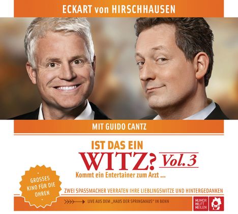 Eckart von Hirschhausen: Ist das ein Witz? Kommt ein Entertainer zum Arzt ..., CD