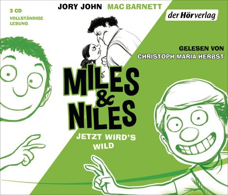 Jory John: Miles &amp; Niles - Jetzt wird's wild, 3 CDs