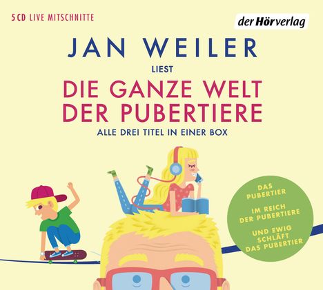 Jan Weiler: Die ganze Welt der Pubertiere. Drei Titel in einer Box, 5 CDs