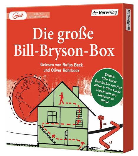 Bill Bryson: Die große Bill-Bryson-Box, 4 MP3-CDs
