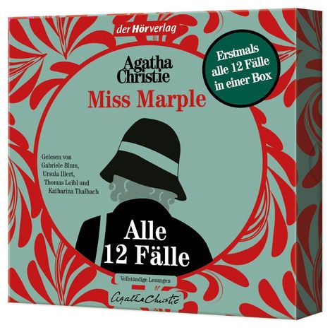 Agatha Christie: Miss Marple-Alle 12 Fälle, 10 MP3-CDs