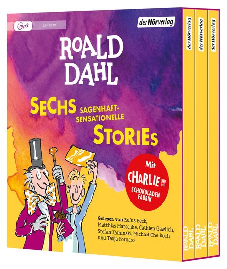 Roald Dahl: Sechs sagenhaft-sensationelle Stories, 3 MP3-CDs