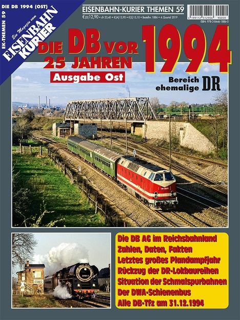 EK-Themen 57/DB Bahn AG vor 25 Jahren/1994 Osten, Buch