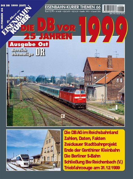 Die DB vor 25 Jahren - 1999 Ausgabe Ost, Buch