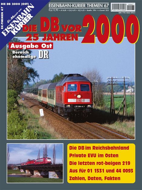 Die DB vor 25 Jahren - 2000 Ausgabe Ost, Buch