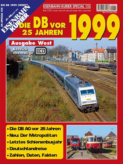 Die DB vor 25 Jahren - 1999 Ausgabe West, Buch