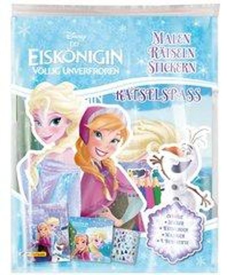 Disney Die Eiskönigin: Malen - Rätseln - Stickern, Buch
