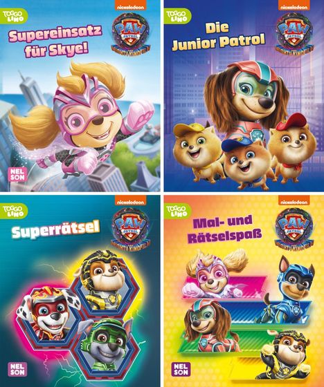 Nelson Mini-Bücher: 4er PAW Patrol - Mighty Movie 1-4, Diverse