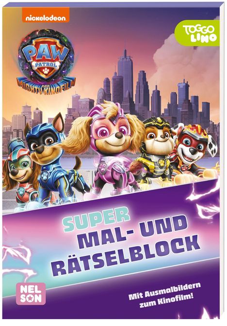 PAW Patrol - Der Mighty Kinofilm: Super Mal- und Rätselblock, Buch