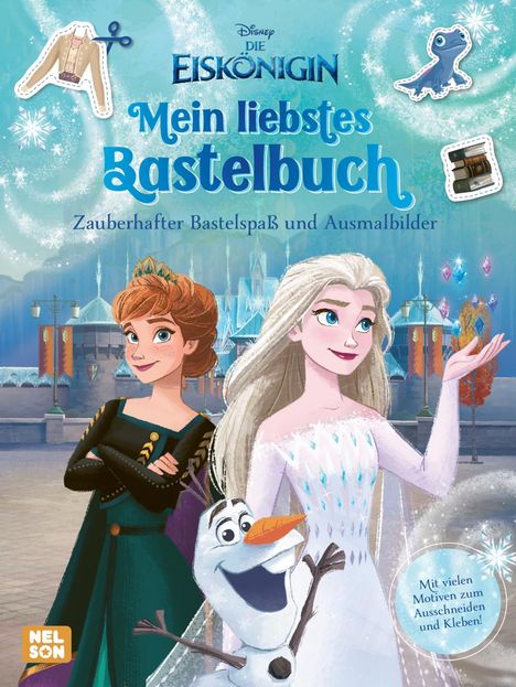 Disney Die Eiskönigin: Mein liebstes Bastelbuch - Zauberhafter Bastelspaß und Ausmalbilder, Buch