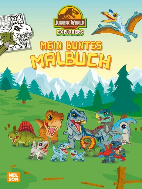 Jurassic World Explorers: Mein buntes Malbuch, Buch