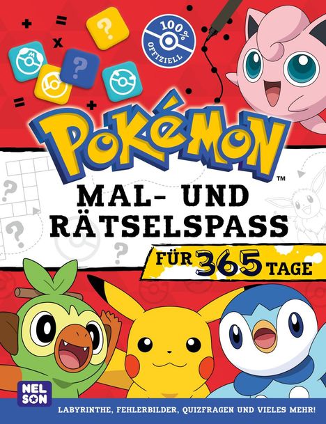 Pokémon Activity-Buch: Mal- und Rätselspaß für 365 Tage, Buch
