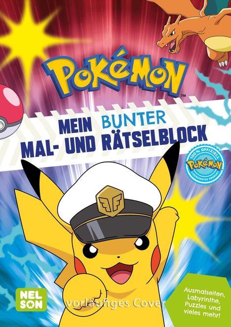 Pokémon Mein bunter Mal- und Rätselblock, Buch