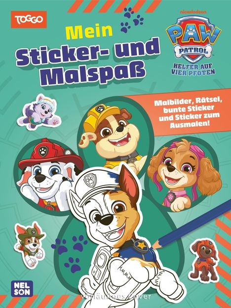 PAW Patrol Mitmachbuch: Mein Sticker- und Malspaß, Buch
