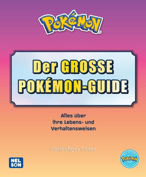 "Der GROSSE POKÉMON-GUIDE" steht zentriert. Oben das Pokémon-Logo. Unten: "Alles über ihre Lebens- und Verhaltensweisen".