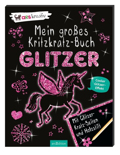Elizabeth Golding: Mein großes Kritzkratz-Buch Glitzer, Buch