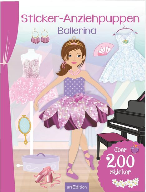 Sticker-Anziehpuppen Ballerina, Buch