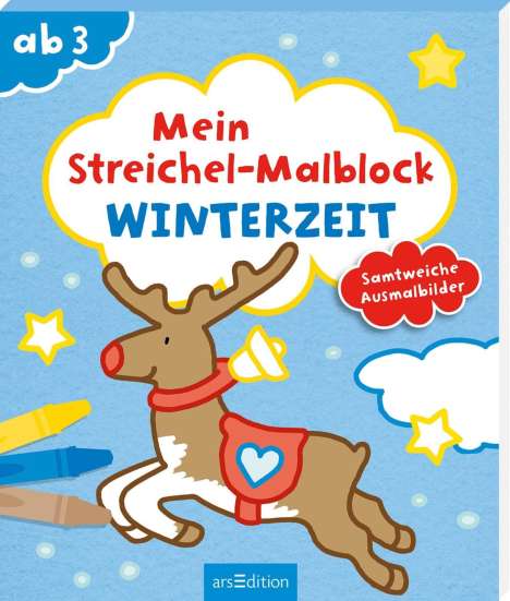 Mein Streichel-Malblock Winterzeit, Buch