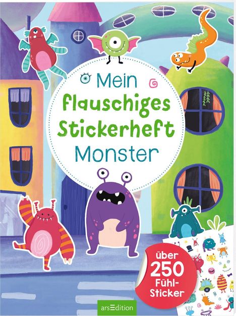 Mein flauschiges Stickerheft - Monster, Buch