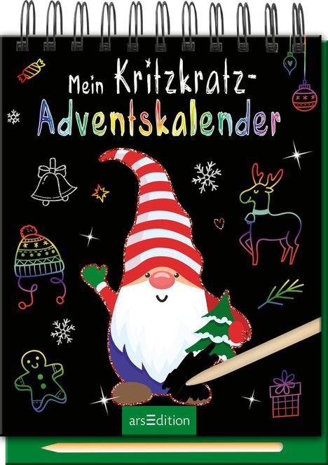 Mein Kritzkratz-Adventskalender, Buch