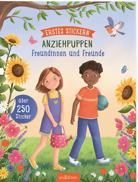 Erstes Stickern Anziehpuppen: Erstes Stickern Anziehpuppen - Freundinnen und Freunde, Buch