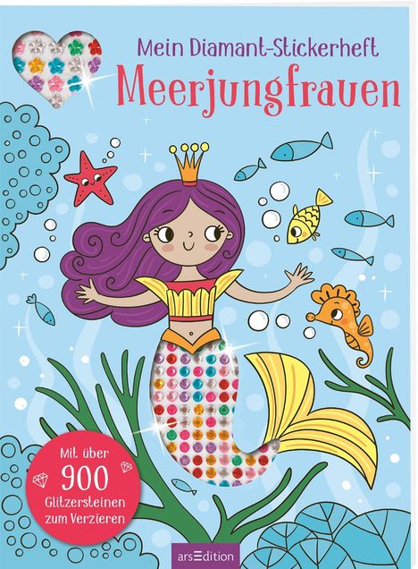 Mein Diamant-Stickerheft - Meerjungfrauen, Buch