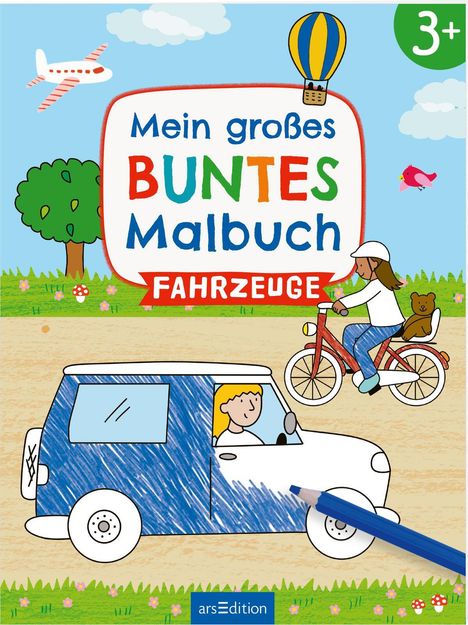 Mein großes buntes Malbuch - Fahrzeuge, Buch