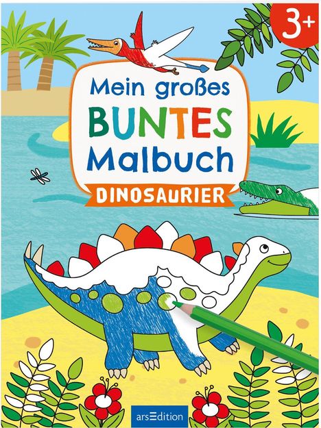 Mein großes buntes Malbuch - Dinosaurier, Buch