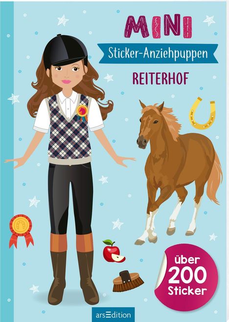 Mini-Sticker-Anziehpuppen - Reiterhof, Buch