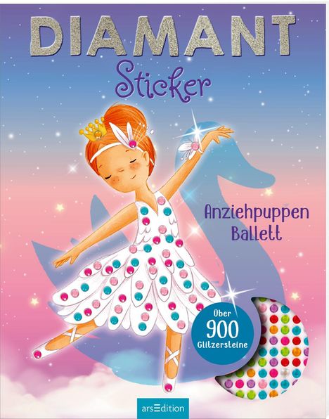 Diamantsticker Anziehpuppen - Ballett, Buch