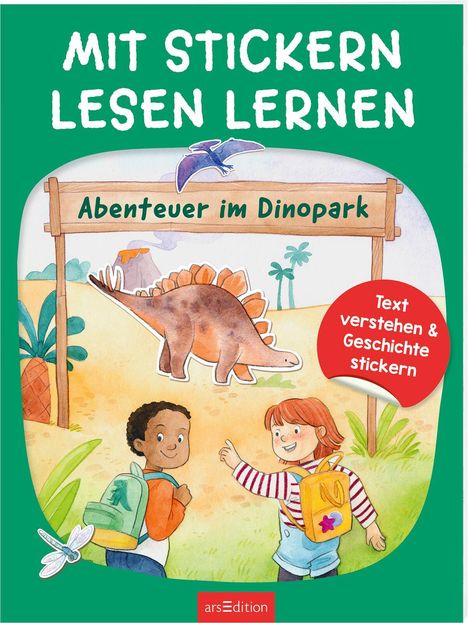 Annette Moser: Mit Stickern Lesen lernen - Abenteuer im Dinopark, Buch