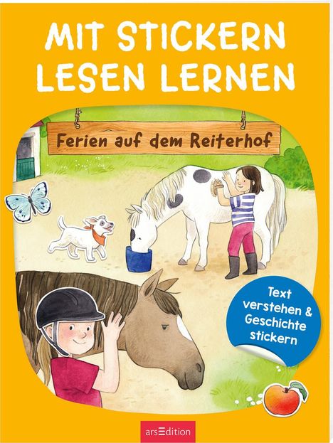 Annette Moser: Mit Stickern Lesen lernen - Ferien auf dem Reiterhof, Buch