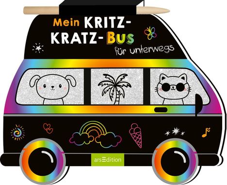 Mein Kritzkratz-Bus für unterwegs, Buch