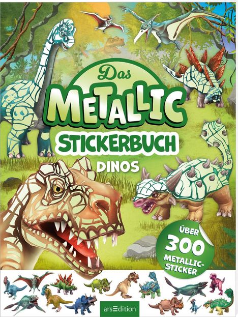 Das Metallic-Stickerbuch - Dinos, Buch