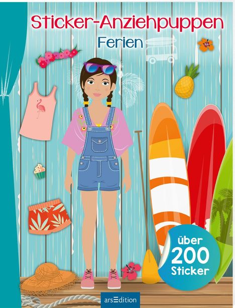 Sticker-Anziehpuppen - Ferien, Buch