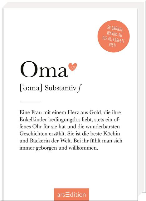 Oma (Substantiv, f), Buch