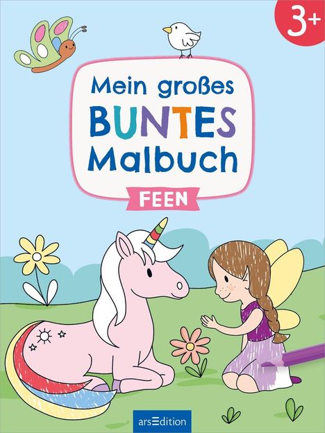 Mein großes buntes Malbuch - Feen, Buch