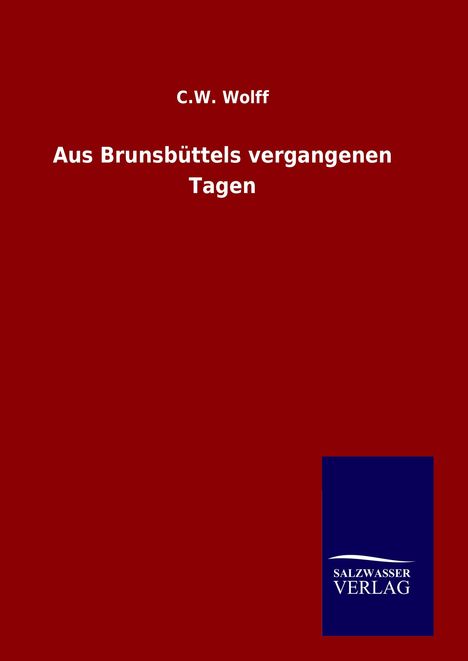 C. W. Wolff: Aus Brunsbüttels vergangenen Tagen, Buch