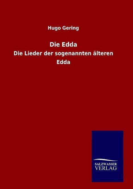 Hugo Gering: Die Edda, Buch
